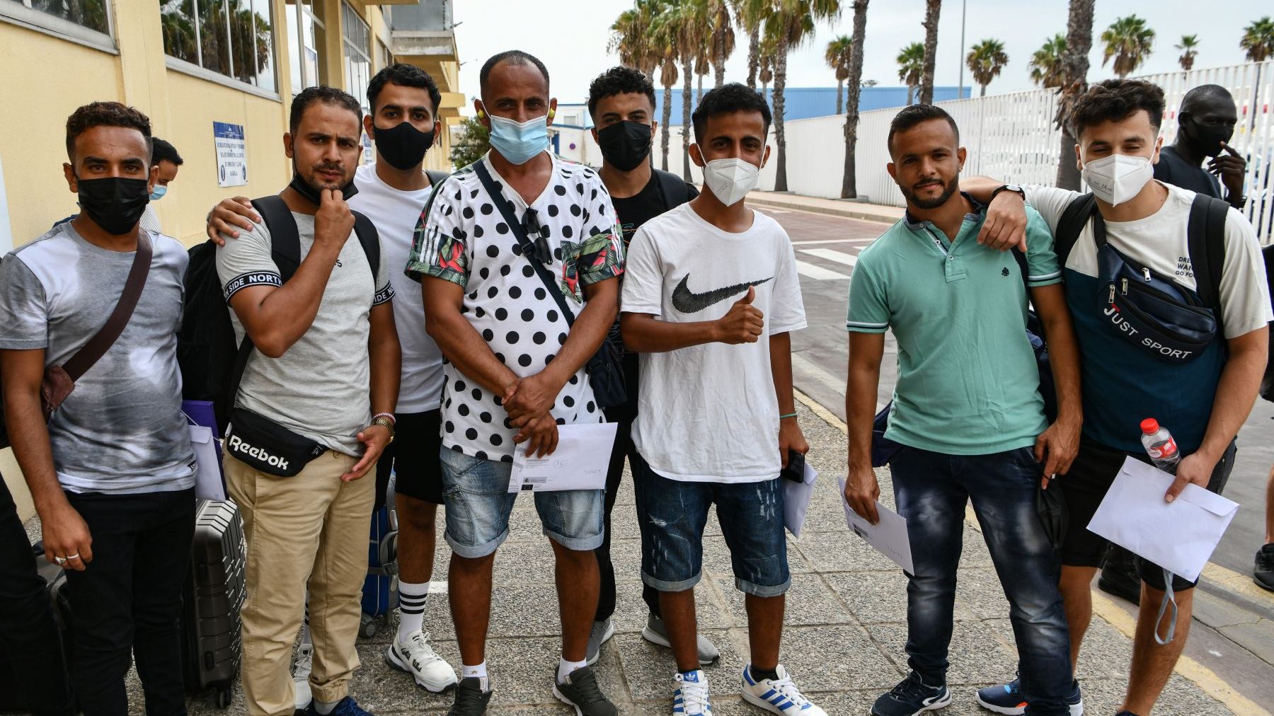 Inmigrantes del CETI de Ceuta.