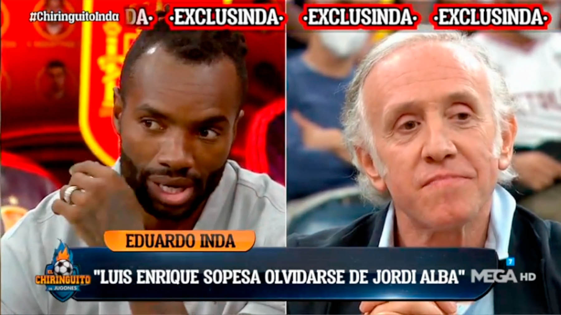 Inda: «Luis Enrique ve que Marcos Alonso responde y sopesa no llevar más a Jordi Alba».