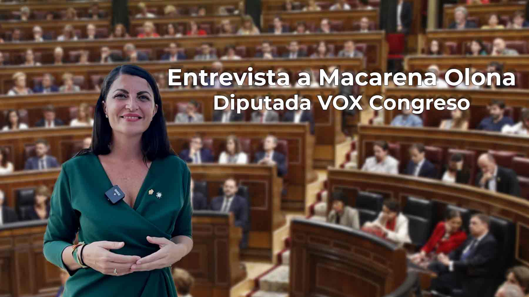 Macarena Olona, secretaria general de Vox en el Congreso.