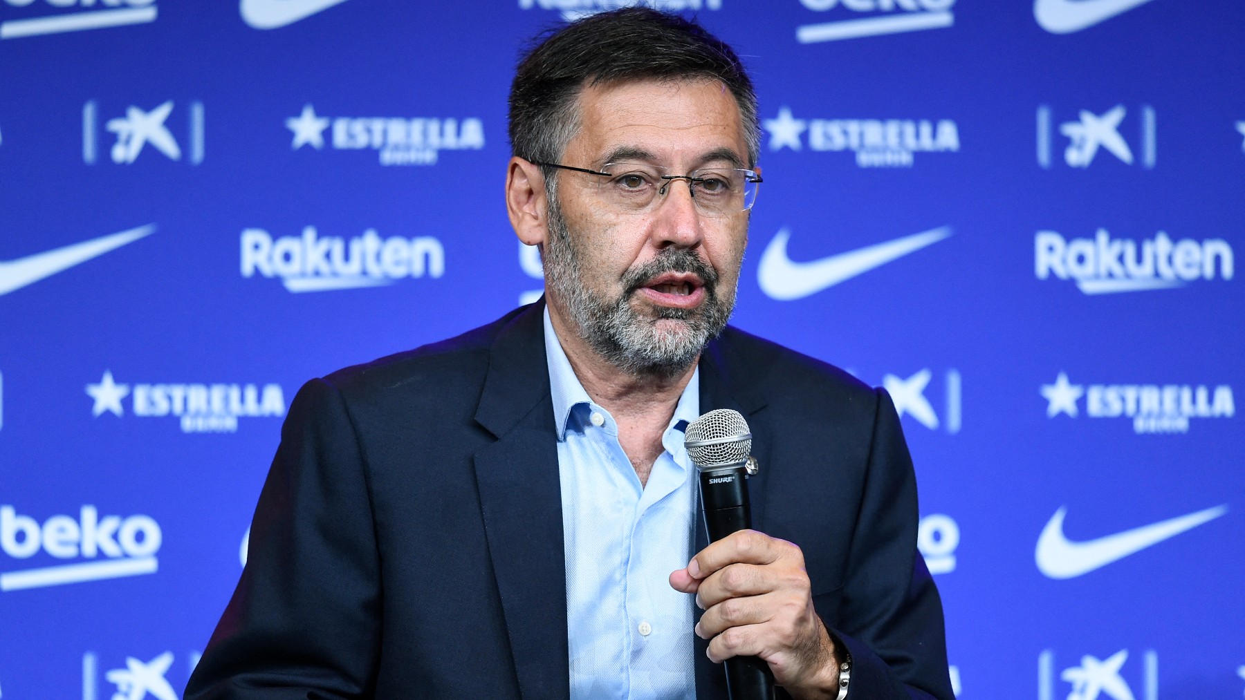 Bartomeu, durante su etapa como presidente del Barcelona. (AFP)