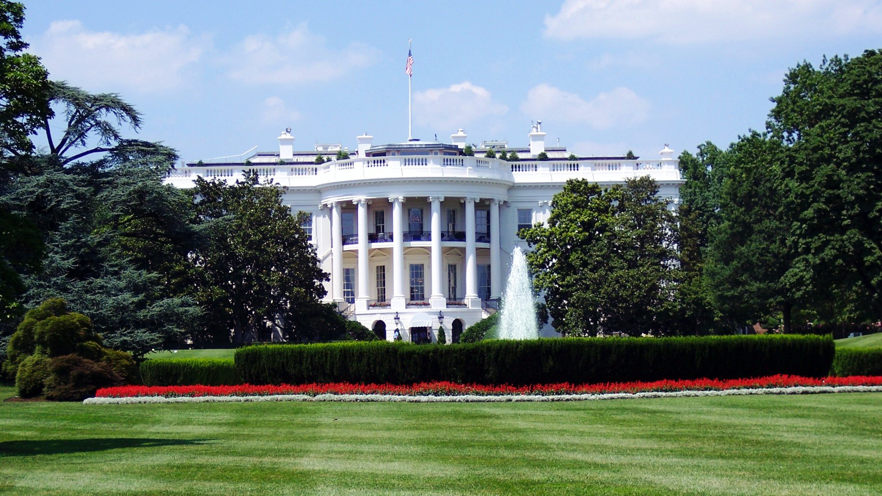 La Casa Blanca, residencia del presidente de los Estados Unidos.