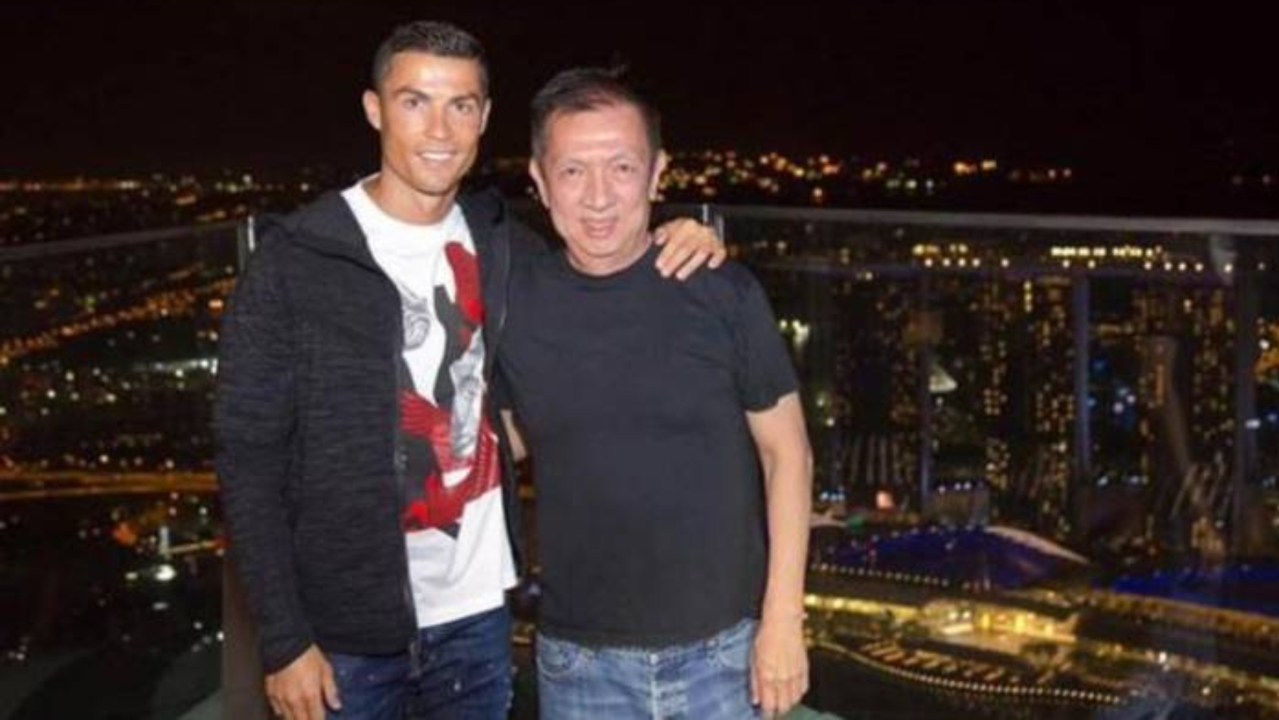 Cristiano Ronaldo y Peter Lim.