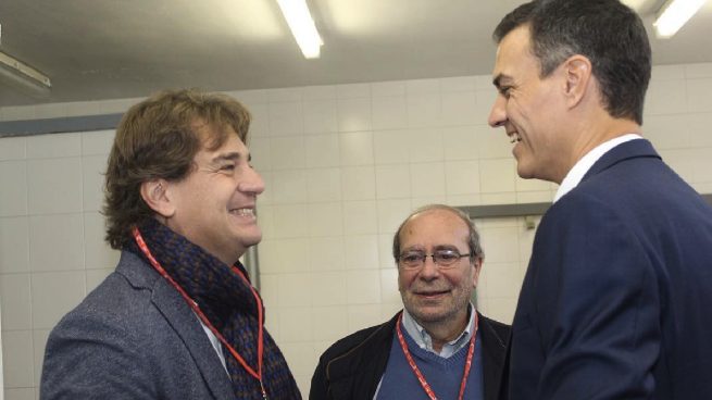 Javier Ayala y Pedro Sánchez. (Foto: PSOE) fuenlabrada