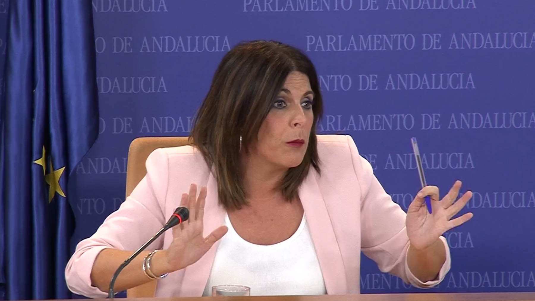 Ángeles Férriz, portavoz del PSOE en el Parlamento de Andalucía.