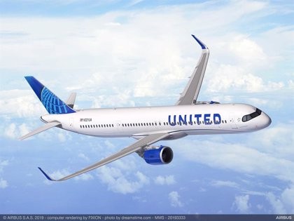 Imagen de una aeronave de United Airlines.