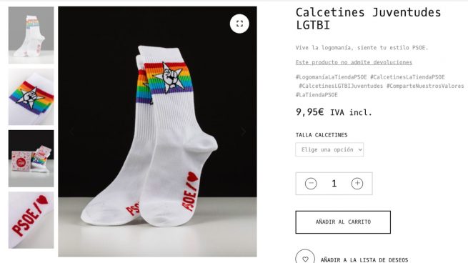PSOE calcetines LGTBI