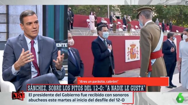 Pedro Sánchez habla en LaSexta sobre el desfile militar del 12 de octubre