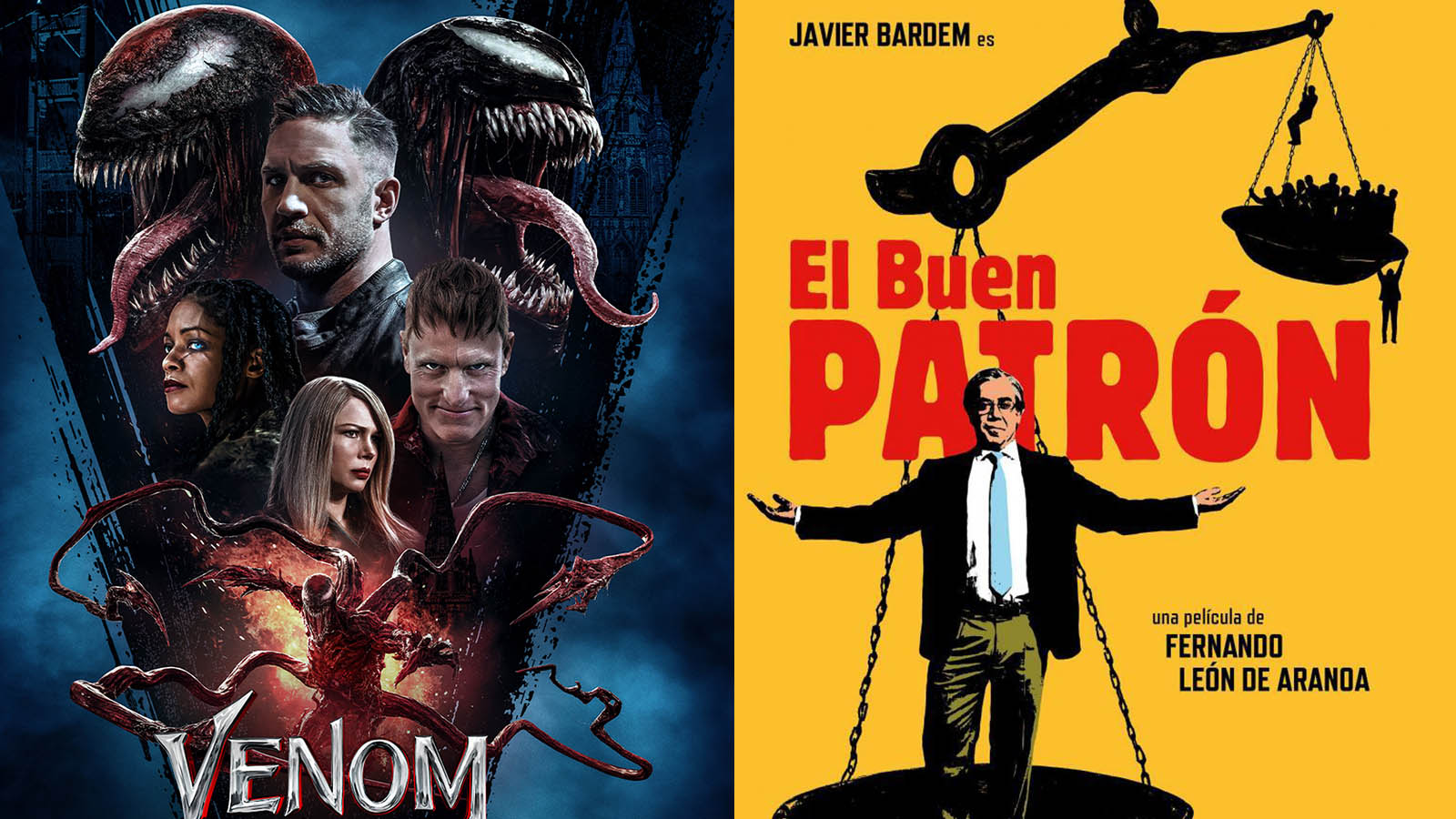 ‘Venom: Habrá matanza’ (Sony Pictures) y ‘El Buen patrón’ (Mediapro)