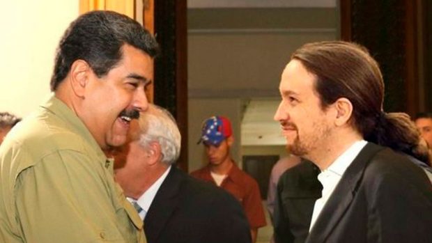 Nicolás Maduro y Pablo Iglesias.