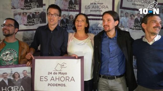 Sergio Pascual, Íñigo Errejón, Pablo Iglesias y José Manuel López. (Foto. Podemos)