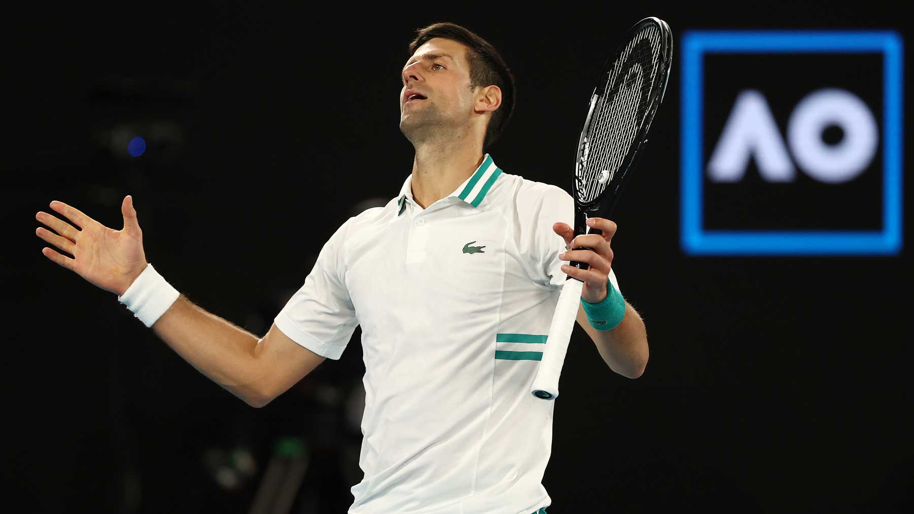 Djokovic durante el pasado Open de Australia (Getty)