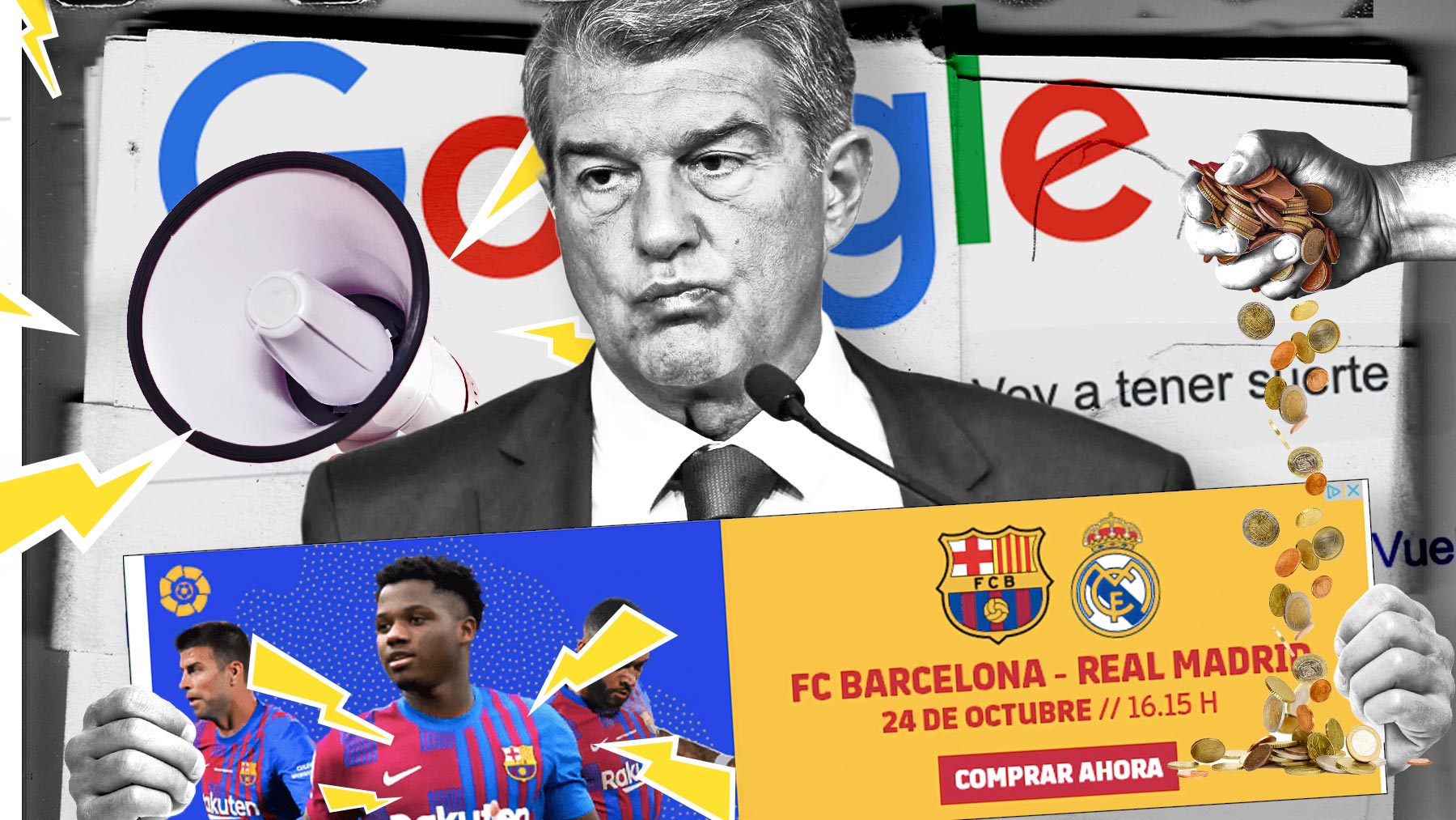 El Barça promociona las entradas del Clásico en Google por miedo a una imagen ridícula