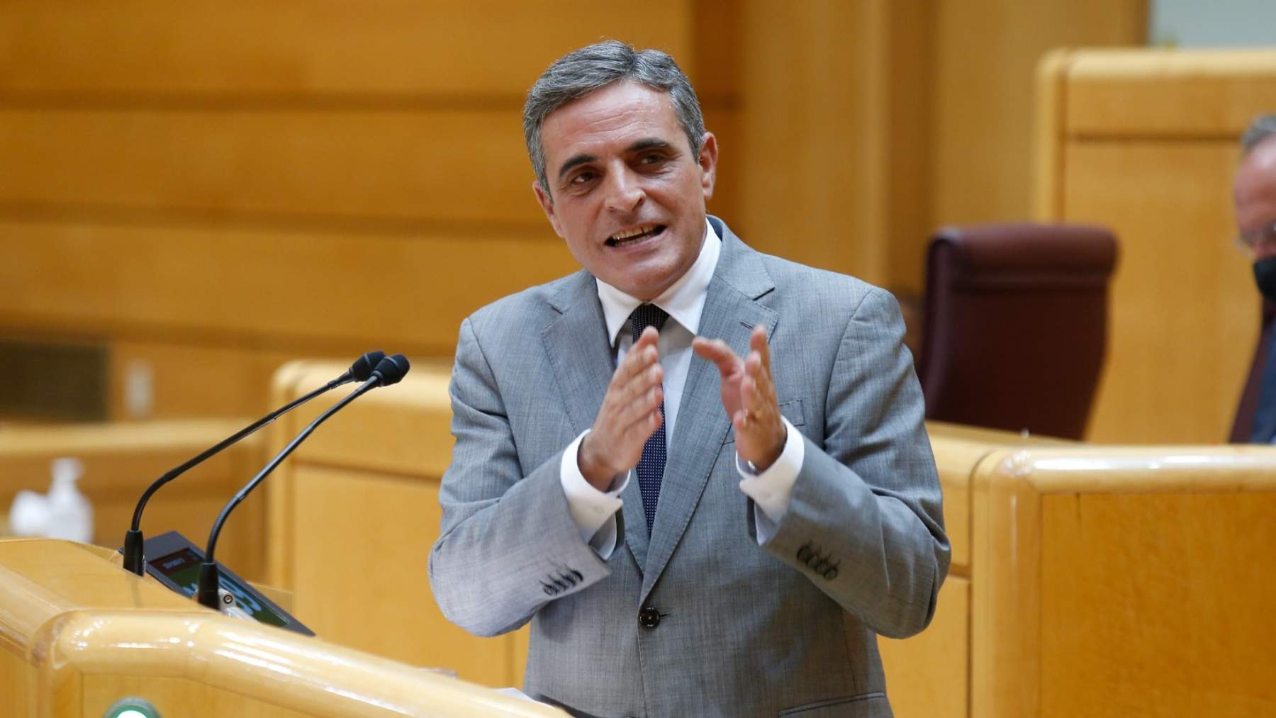 El ‘popular’ José Vicente Marí, en el Senado.