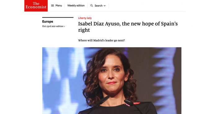 Isabel Díaz Ayuso The Economist