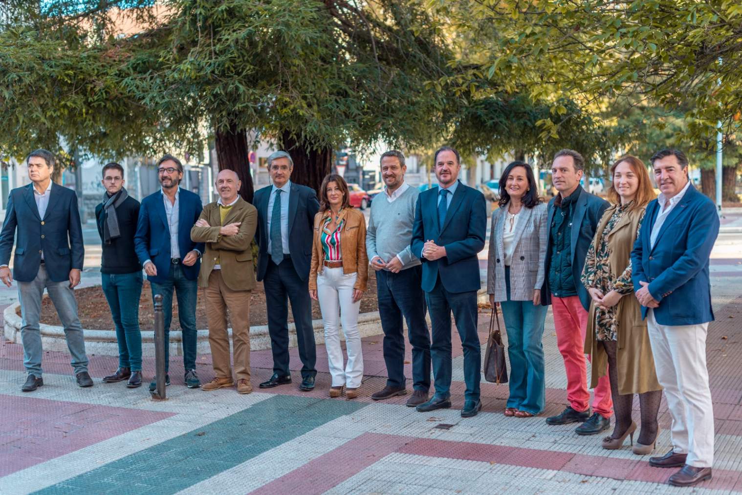 Dirigentes del PP este sábado en Vitoria.