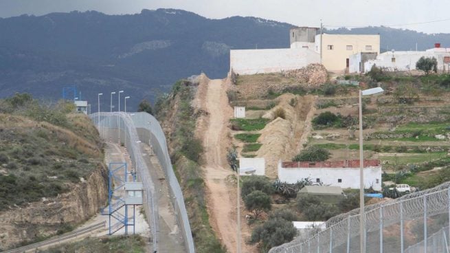 Valla fronteriza entre Melilla y Marruecos.