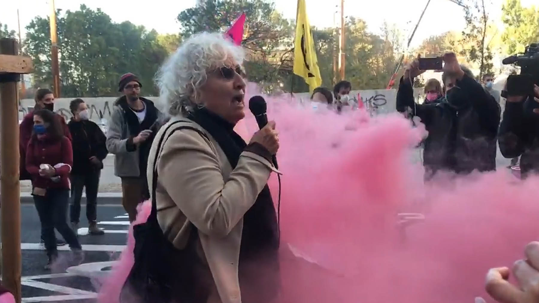 Manifestación ecologista en la Plaza de España de Madrid.