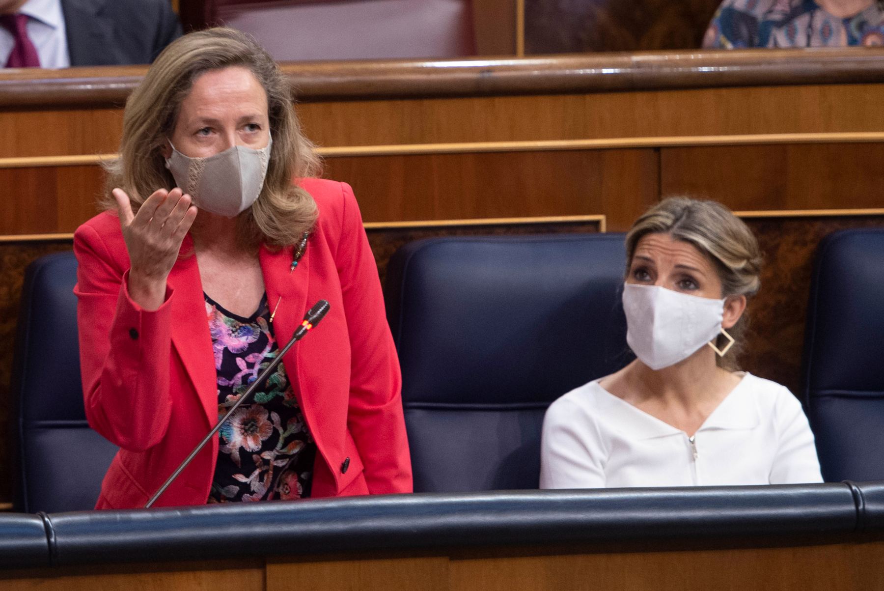 Nadia Calviño y Yolanda Díaz.