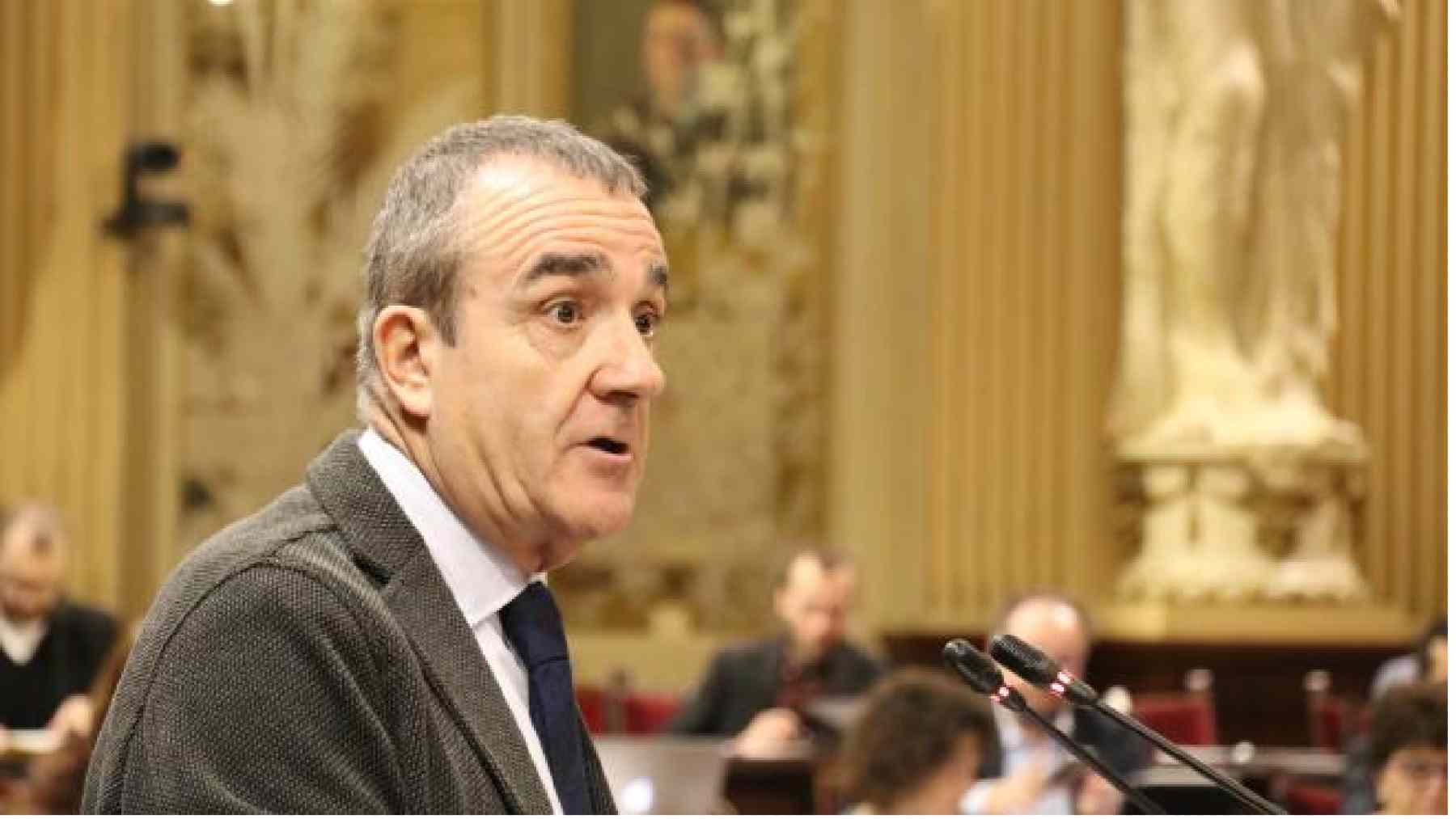 Juan Pedro Yllanes en el Parlament.