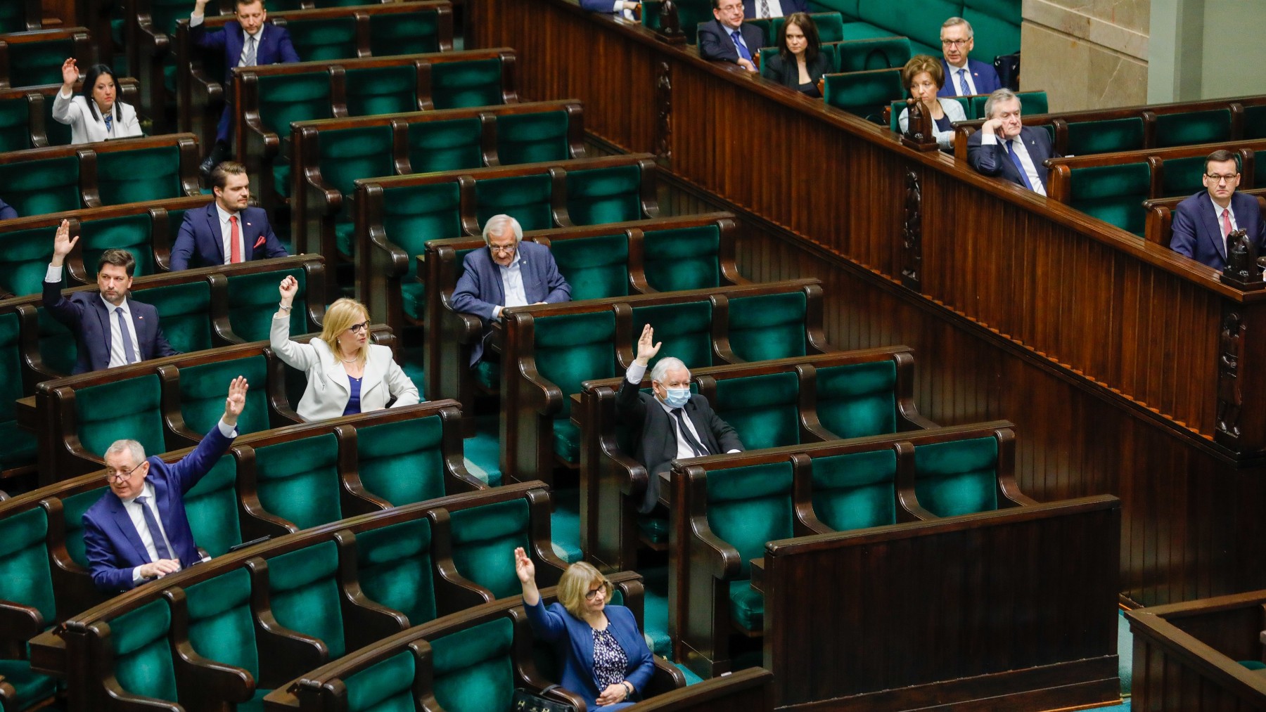 Una sesión del Parlamento polaco.