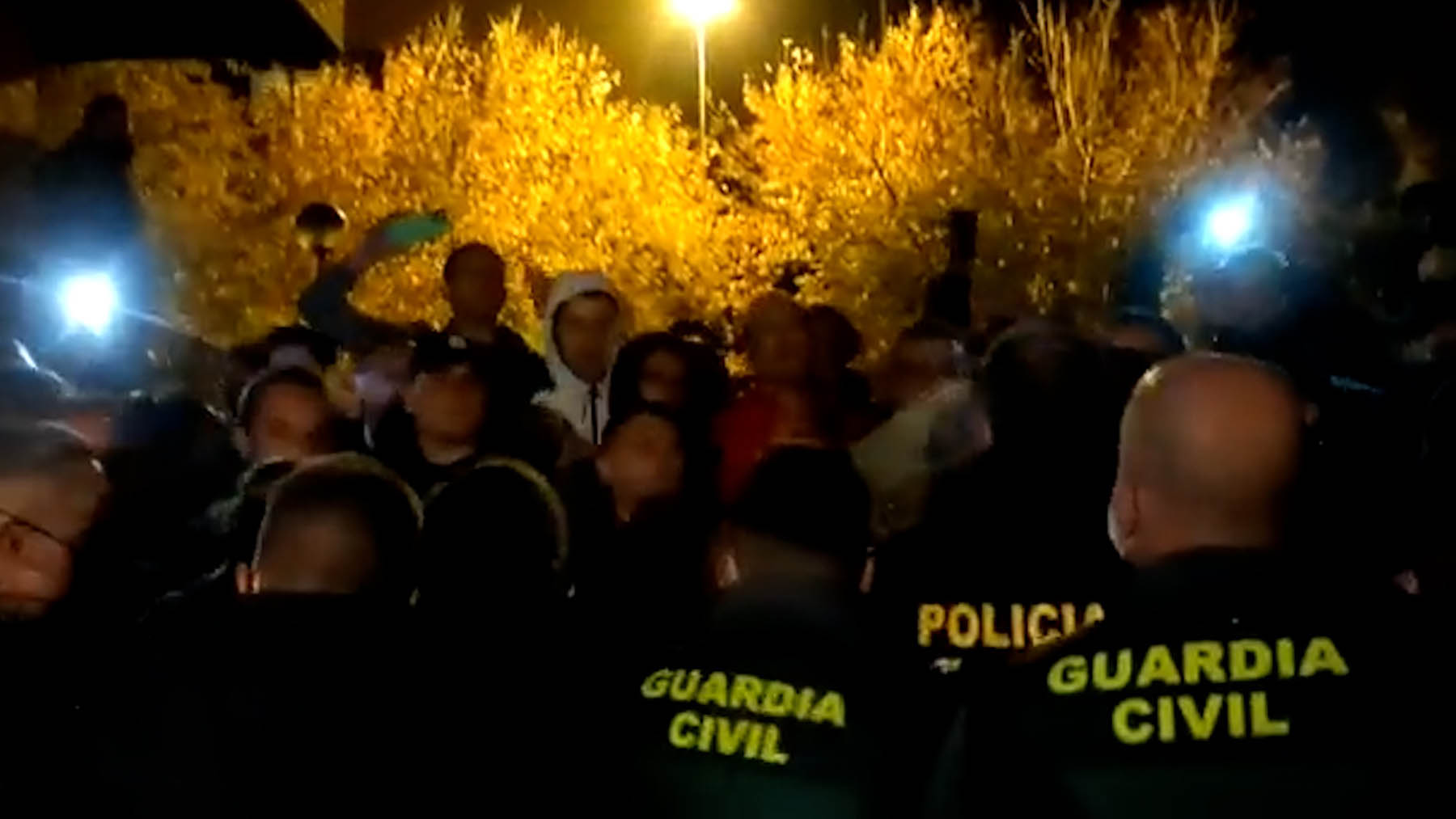 Vecinos enfurecidos en Lardero (La Rioja).