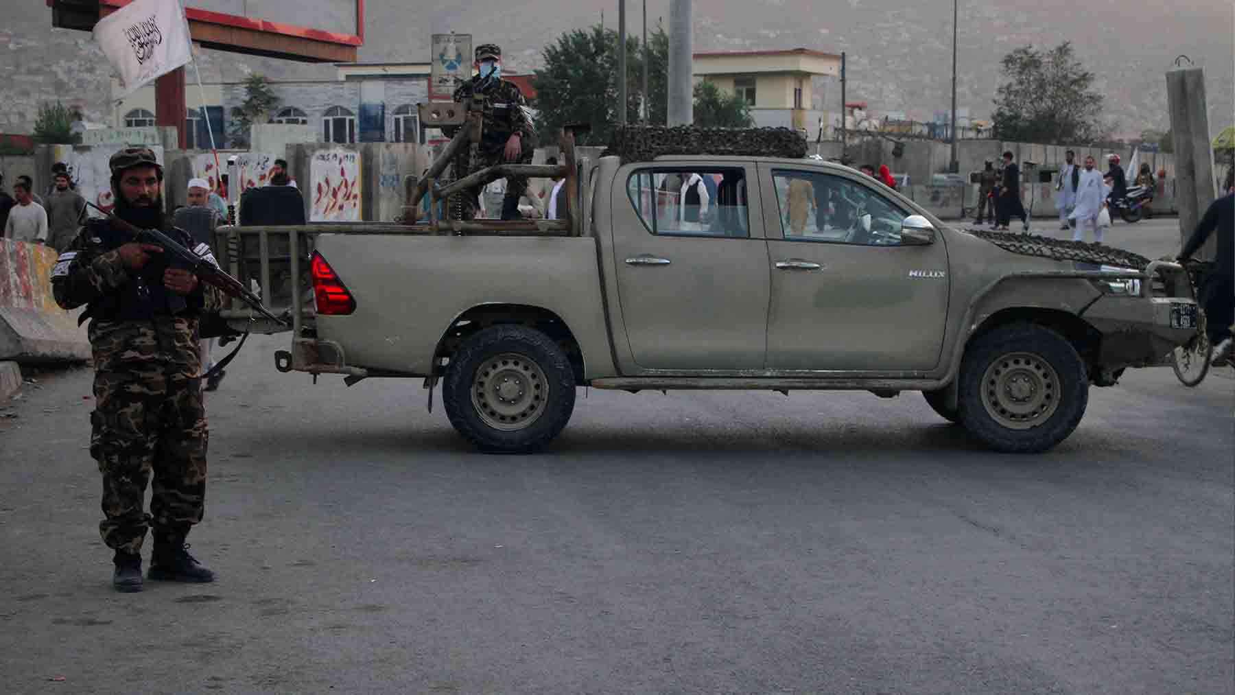 Milicianos talibán en Kabul