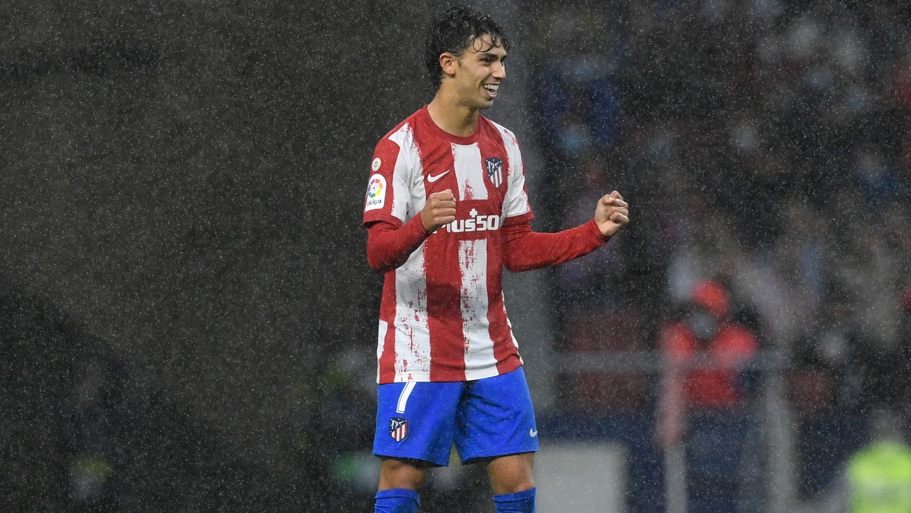 Joao Félix celebra un gol con el Atlético de Madrid. (AFP)