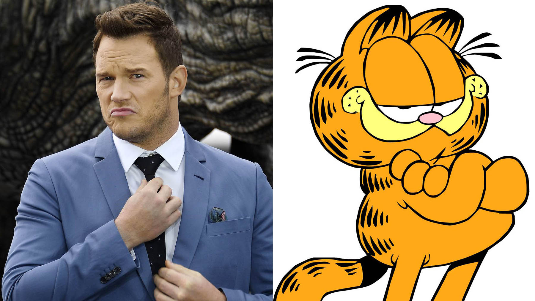Chris Pratt le pondrá la voz a Garfield en su nueva película.