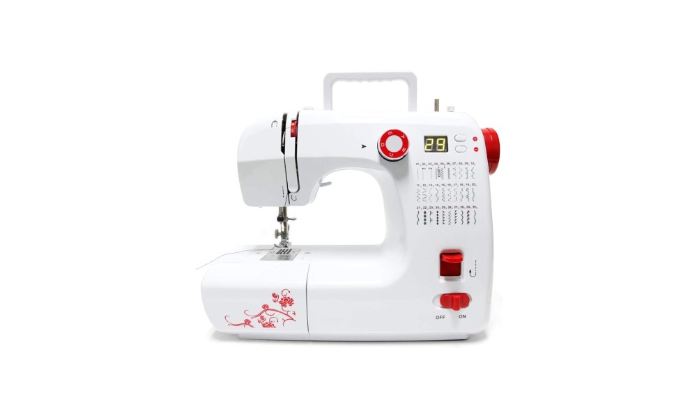 Signstek - Mini máquina de coser 30 programas de costura con pedal