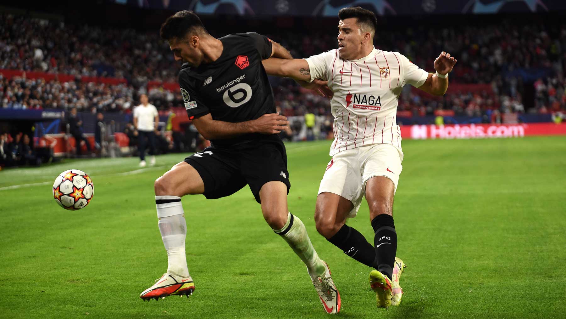 El Sevilla perdió ante el Lille (AFP)