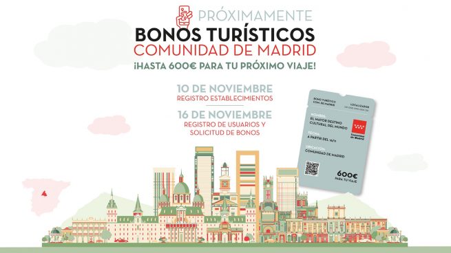 Cómo conseguir el bono turístico de 600 euros de Madrid