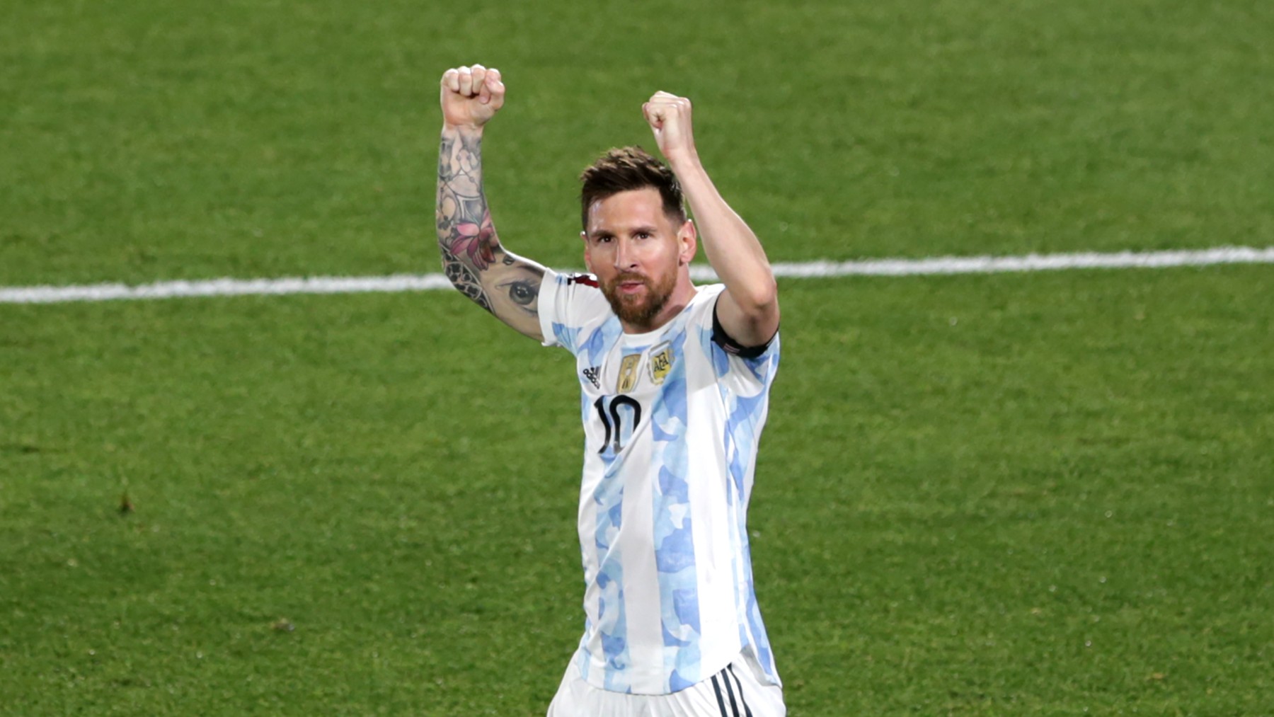 Leo Messi, durante un partido con Argentina (Getty).