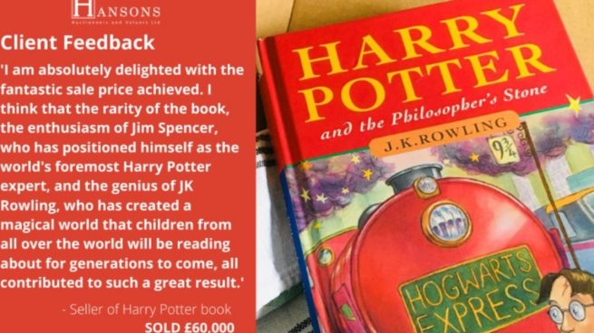 Venden un libro de la primera edición de Harry Potter por 55.000 euros