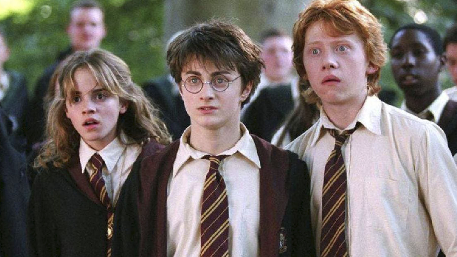 Hermione Harry y Ron en ‘El cáliz de fuego’ (Warner Bros Pictures)