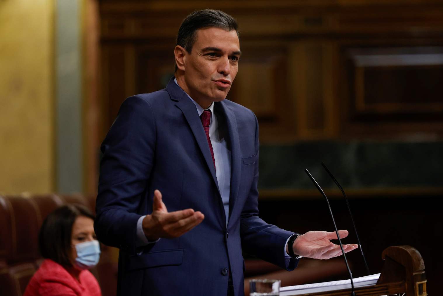 Pedro Sánchez, en el Congreso.