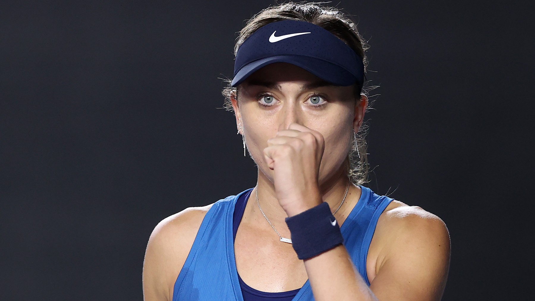 Paula Badosa celebra un punto. (Getty)