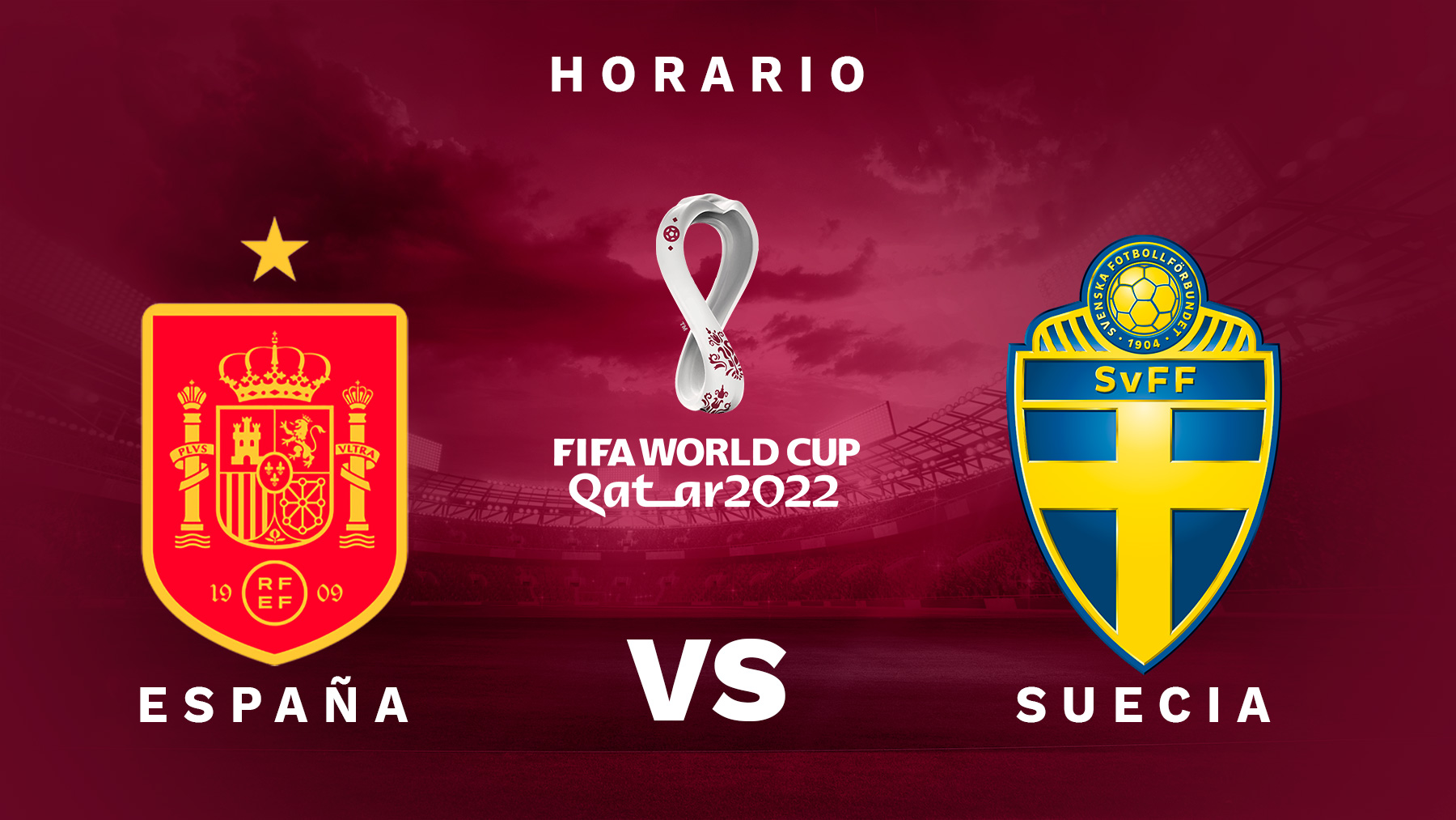 España – Suecia: clasificación Mundial de Qatar 2022.