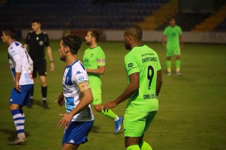 Vinicius Tanque, en un momento del partido