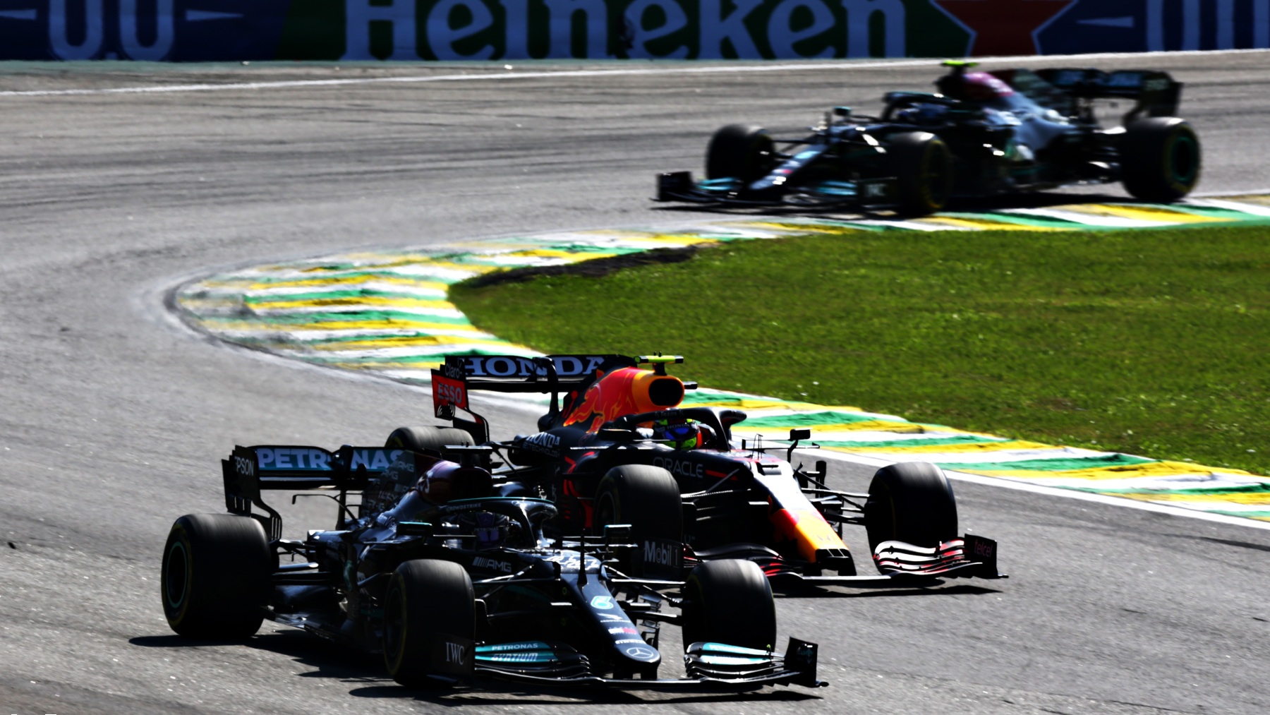 Lewis Hamilton, en el GP de Brasil. (Getty)