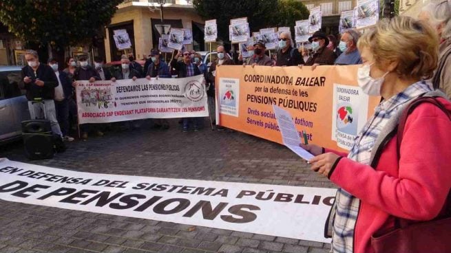 Manifestación en Palma a favor de las pensiones públicas.