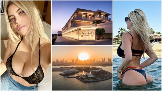 Wanda Nara en el Bvlgari Resort Dubai.