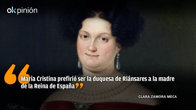 María Cristina de Borbón Dos Sicilias y su apasionado egoísmo