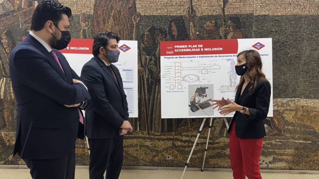 Presentación de los planes de accesibilidad del Metro de Madrid. (Foto: Comunidad)