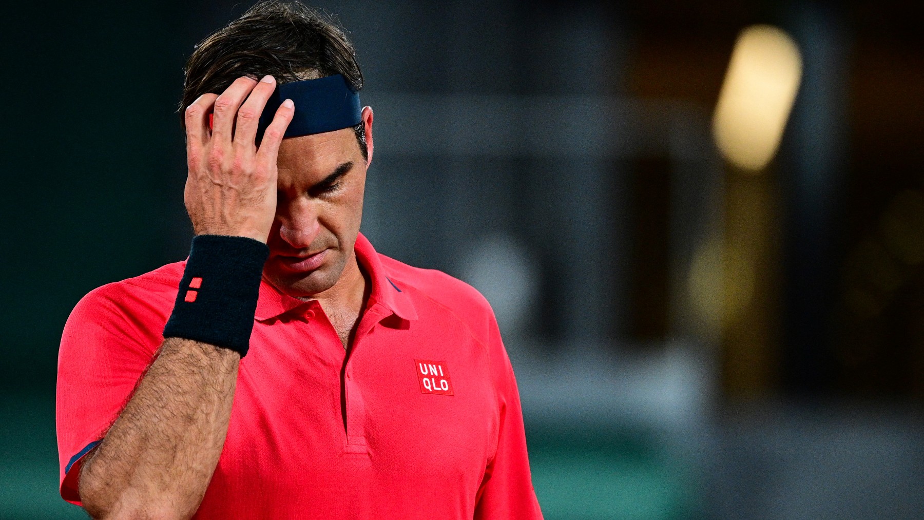 Roger Federer tras una derrota en Roland Garros. (AFP)