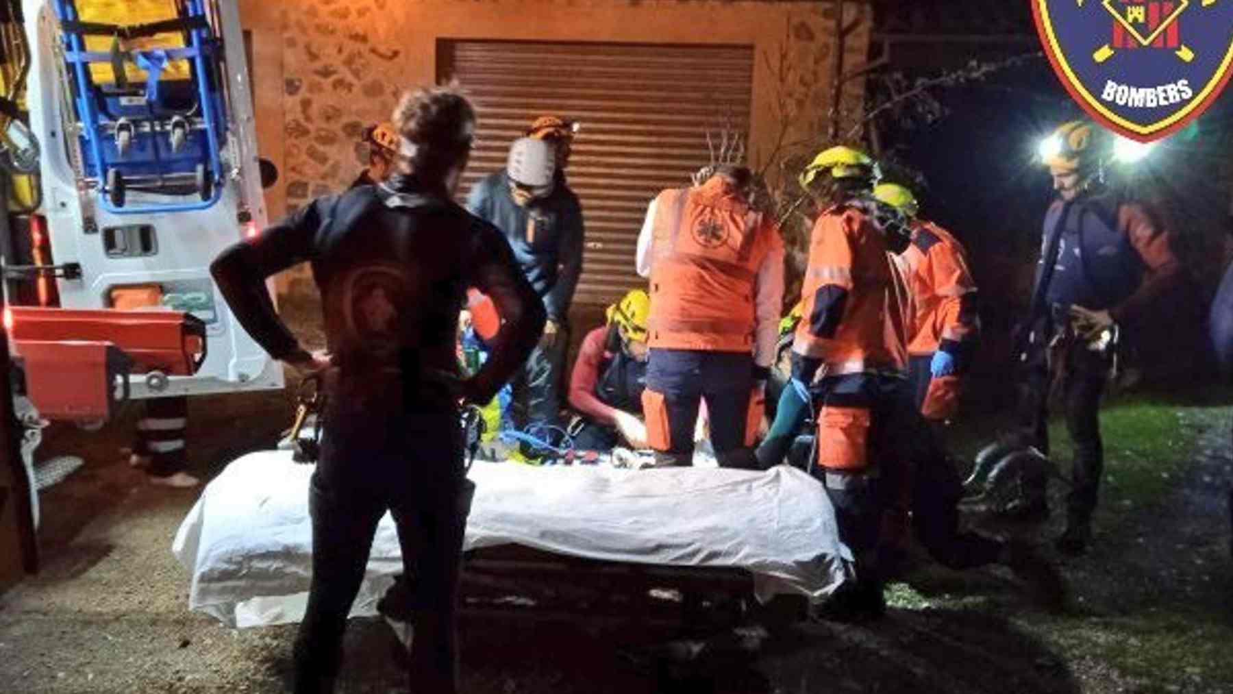 Rescate de Bomberos Mallorca en el torrent d’es Racó. BOMBEROS MALLORCA