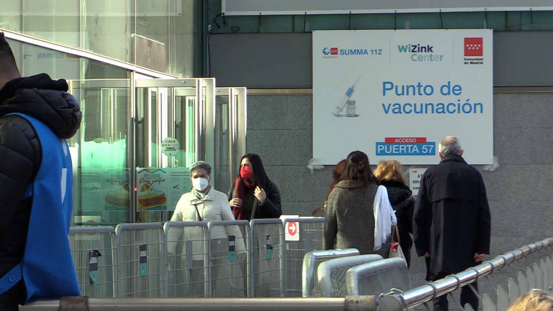 Punto de vacunación en Madrid