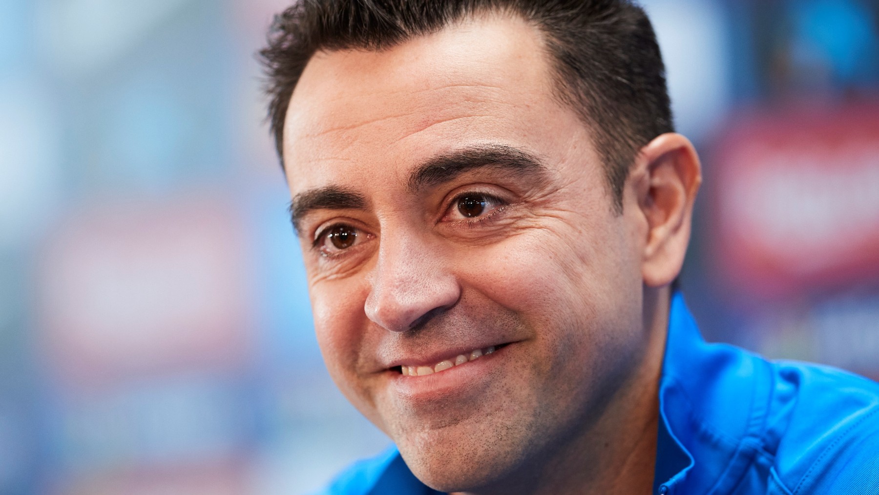 Xavi, durante una rueda de prensa. (EFE)