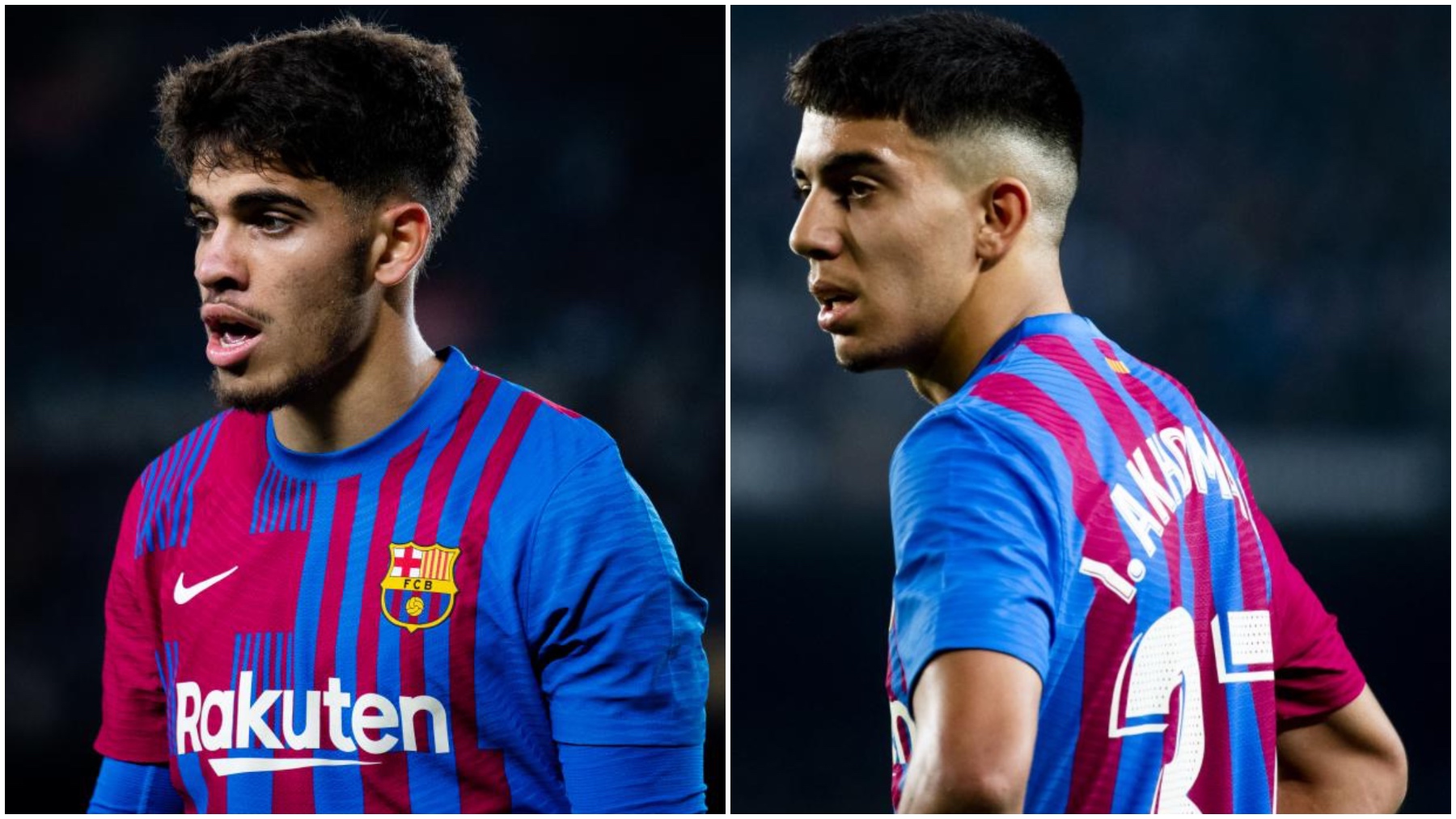 Abde (izquierda) e Ilias (derecha). (@FCBarcelona_es)