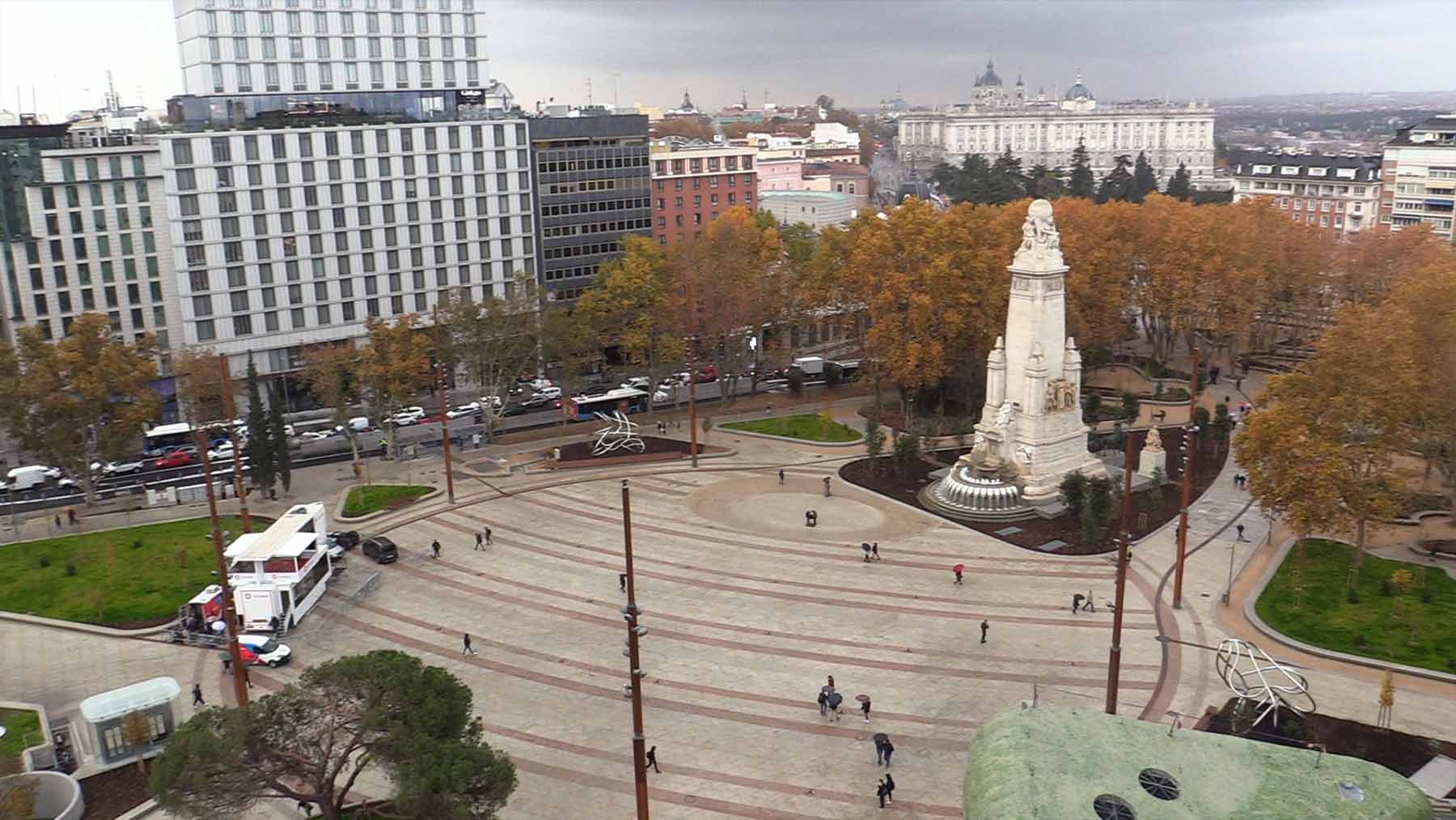 la plaza de espana madrid