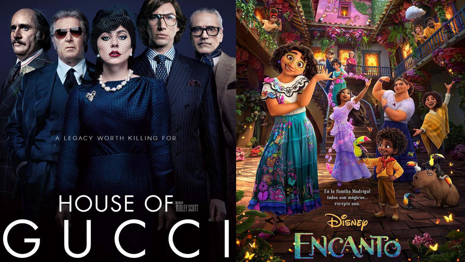‘La casa Gucci’ (MGM) y ‘Encanto’ (Disney)